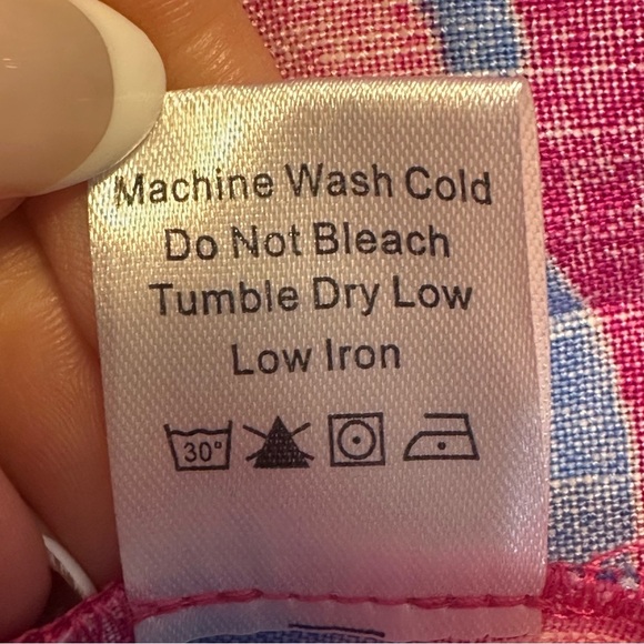 Tuckernuck Cameran Eubanks Wild Azalea Edisto Dress Pink Blue Ruffle - Picture 12 of 12